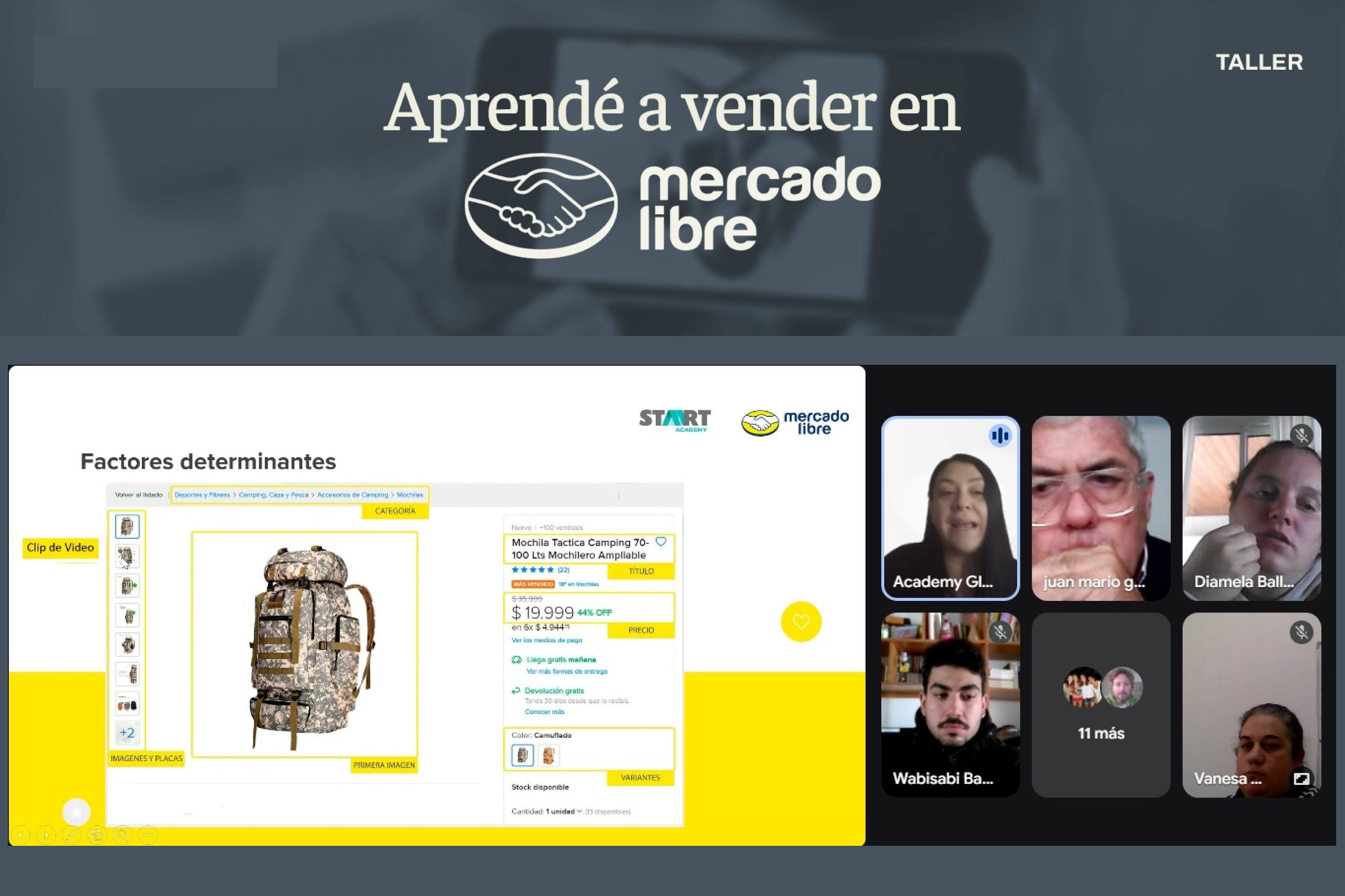 Comenzó el Taller “Aprende a Vender en Mercado Libre”