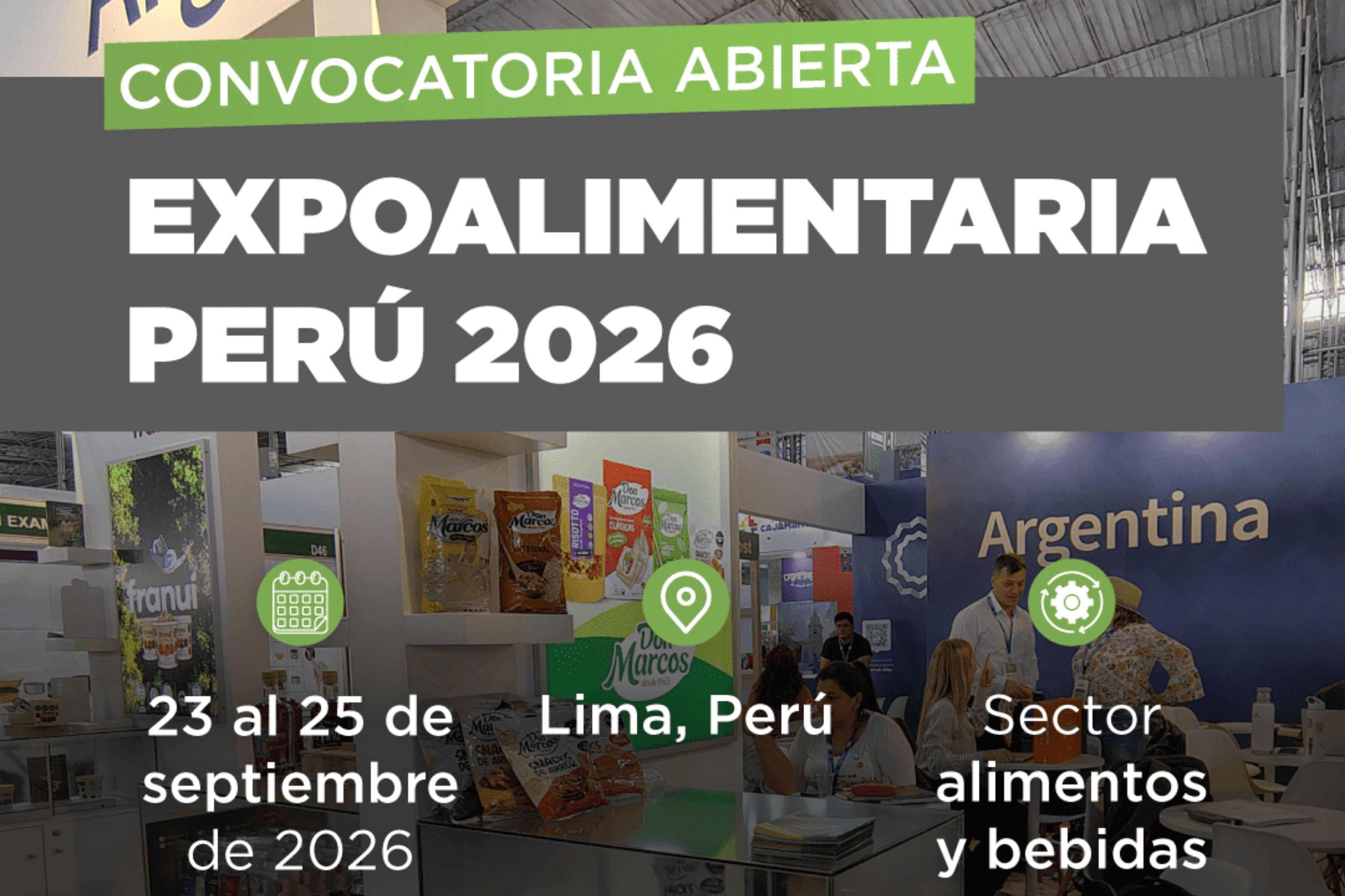 Convocan a firmas entrerrianas a participar de Expoalimentaria Perú 2026