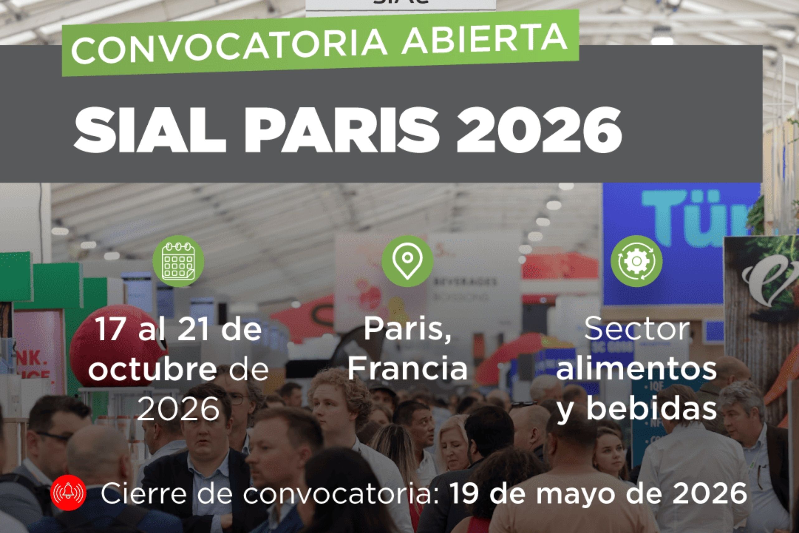 Convocatoria abierta para participar en SIAL París 2026