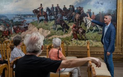 El cuadro de Caraffa y la historia de Caseros convocaron a decenas de visitantes en Casa de Gobierno
