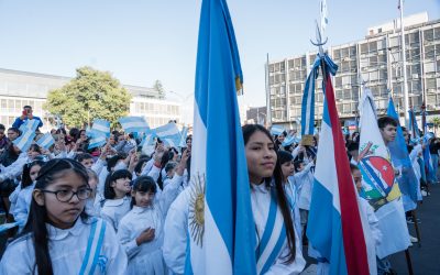 Se conmemoró el Día de la Bandera de Entre Ríos con un acto en la Plaza Mansilla
