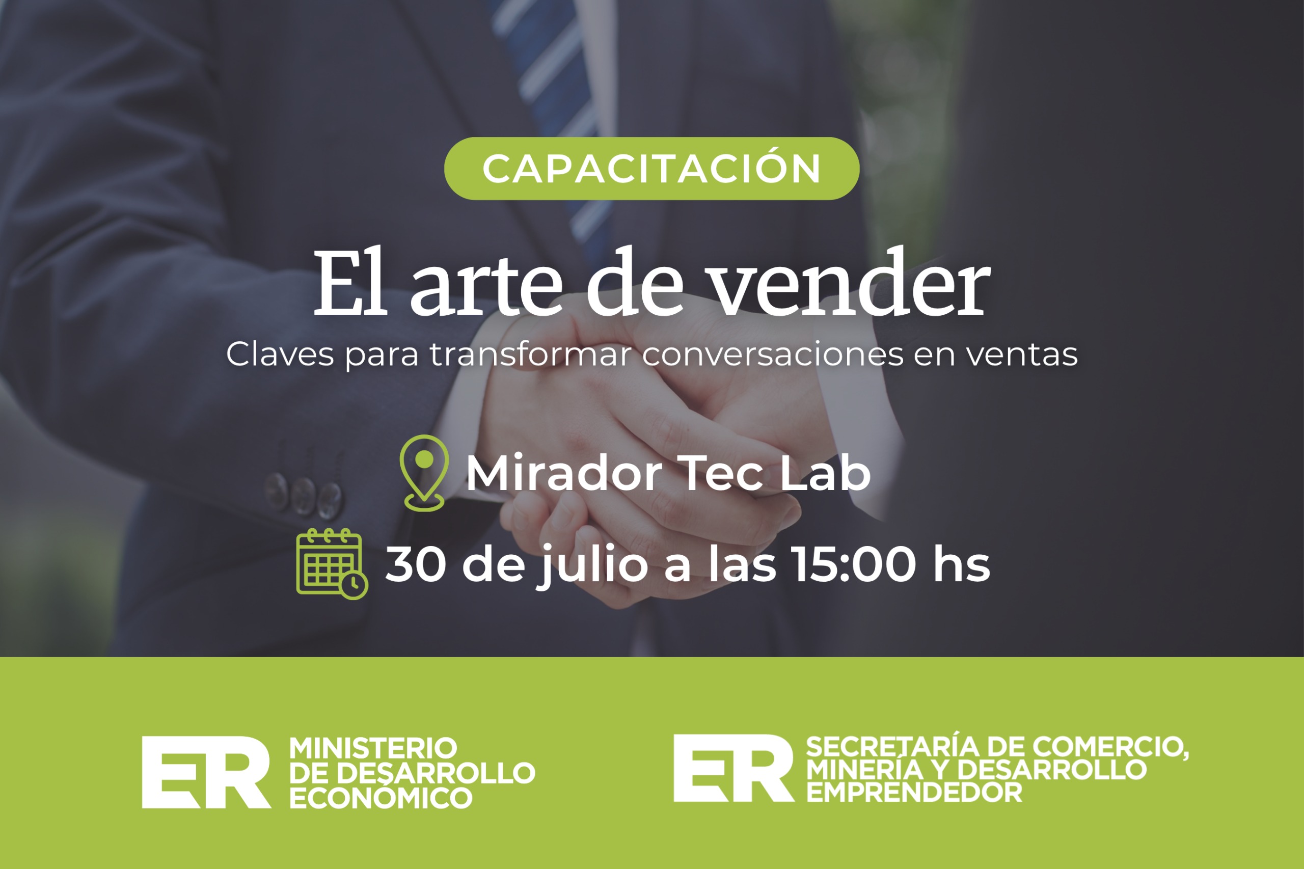 Abren las inscripciones para la capacitación "El Arte de Vender"