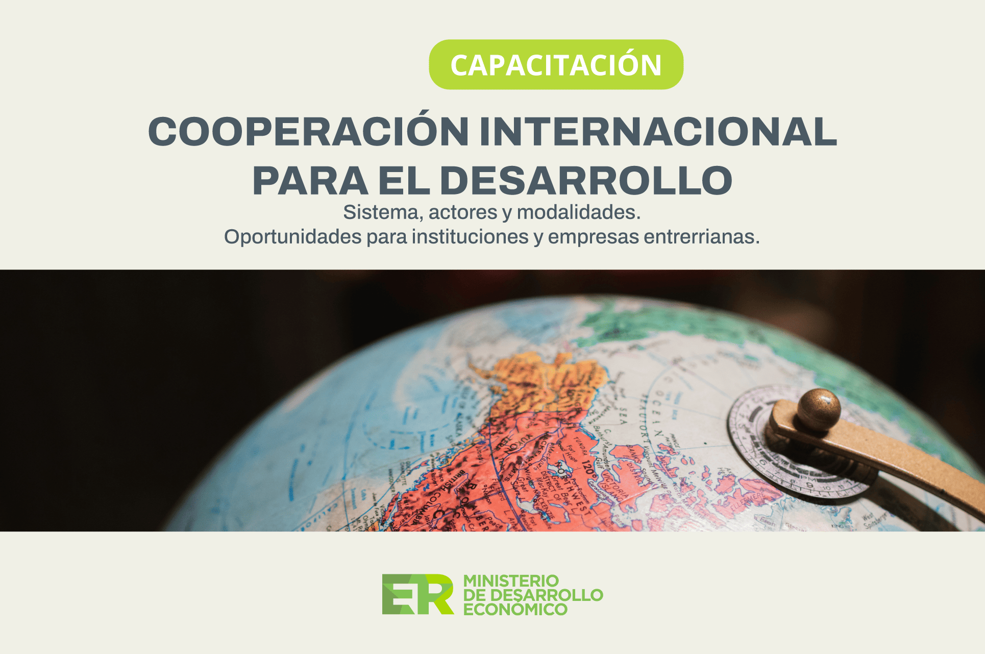 El Gobierno de Entre Ríos realizará una capacitación sobre cooperación internacional para el desarrollo