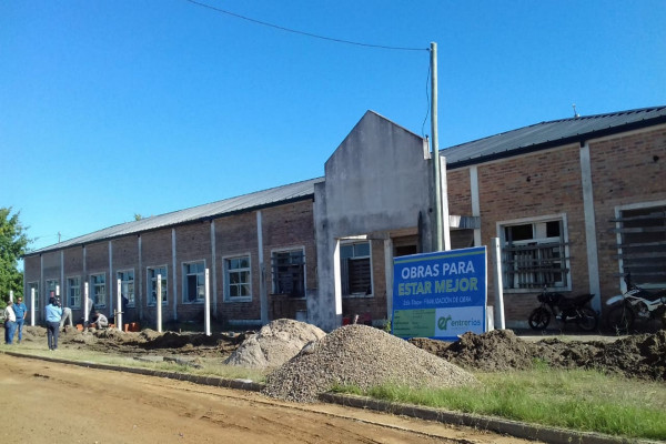 Comenzaron las obras en la escuela Augusto Niez, de Concordia