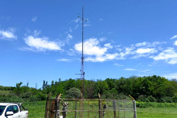 Se instaló una nueva estación meteorológica para el monitoreo del clima de la provincia en Concepción del Uruguay